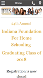 Mobile Screenshot of indianahomeschooling.org