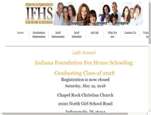 Tablet Screenshot of indianahomeschooling.org